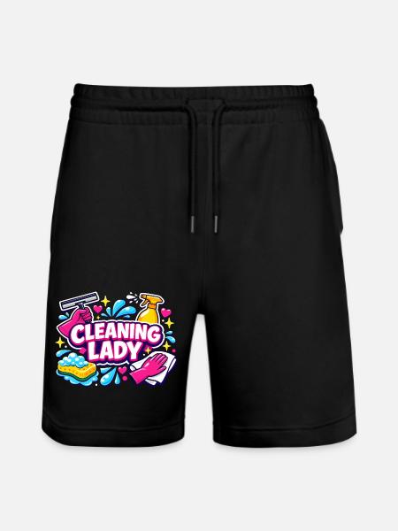 Putzfrau Putzfrau Putzliebhaber - Stanley/Stella Unisex Bio Joggingshorts Trainer - Schwarz