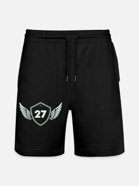 wappen_27 - Stanley/Stella Trainer Unisex Organic Jogging Shorts - black