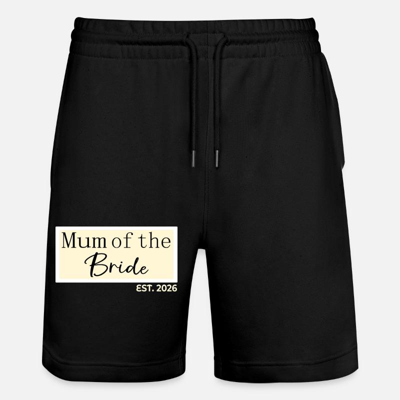 Maman de la Mariée 2026 - Short de jogging bio TRAINER Stanley/Stella unisexe - noir