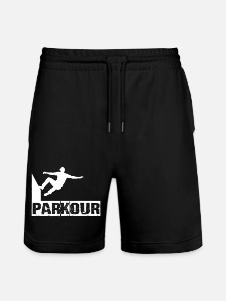 Parkour - Short de jogging bio TRAINER Stanley/Stella unisexe - noir
