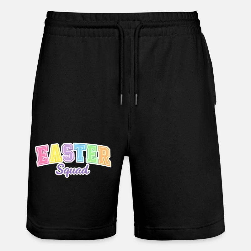 Easter Squad Egg Hunt - Stanley/Stella Trainer Unisex Organic Jogging Shorts - black