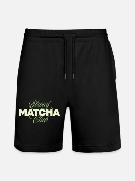 Strong Matcha Club - Short de jogging bio TRAINER Stanley/Stella unisexe - noir