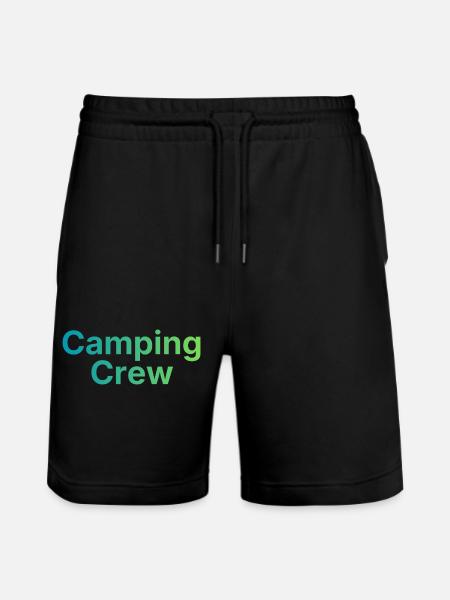 Camping Crew - Stanley/Stella Unisex Bio Joggingshorts Trainer - Schwarz