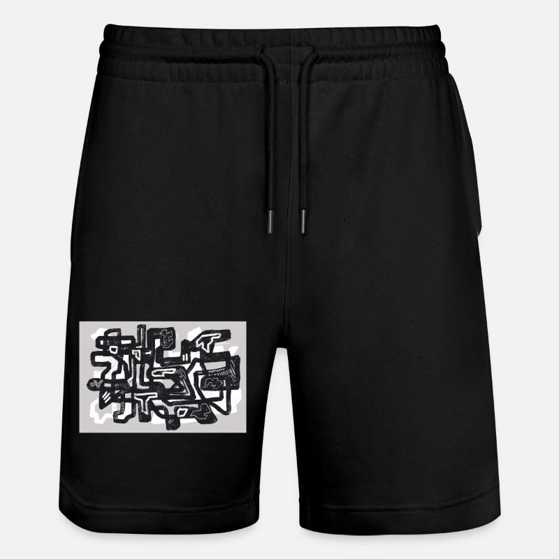 Small Turns - Stanley/Stella Trainer Unisex Organic Jogging Shorts - black