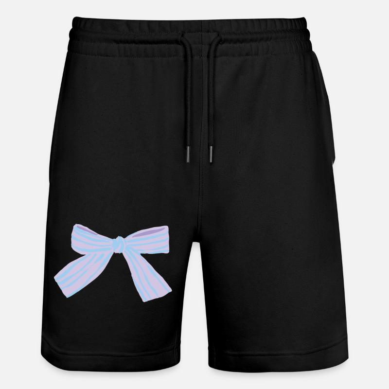 Nœud pastel Bleu-Violet - Short de jogging bio TRAINER Stanley/Stella unisexe - noir