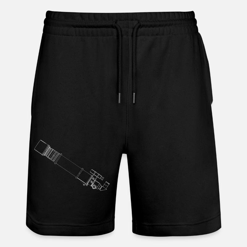 Teleskop Blueprint - Stanley/Stella Unisex Bio Joggingshorts Trainer  - Schwarz