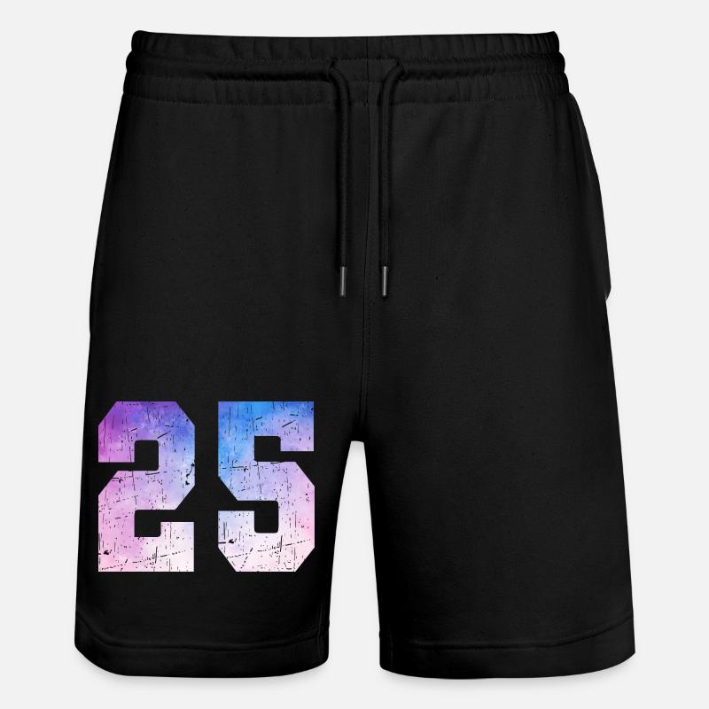 Ausgabe 25 – 25. Jubiläumsgeschenk - Stanley/Stella Unisex Bio Joggingshorts Trainer  - Schwarz
