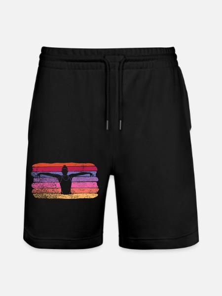 Artistic Swim Team Synchronized Swimming - Stanley/Stella Trainer Unisex Organic Jogging Shorts - black