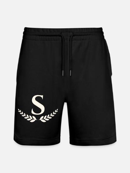 S - Stanley/Stella Unisex Bio Joggingshorts Trainer - Schwarz