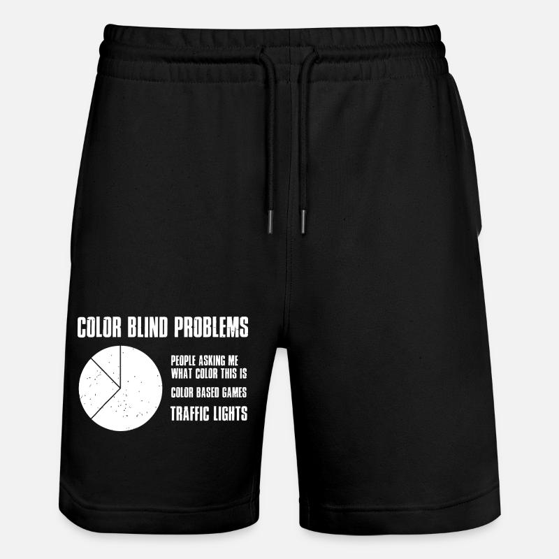Farbenblindheitsprobleme - Stanley/Stella Unisex Bio Joggingshorts Trainer  - Schwarz