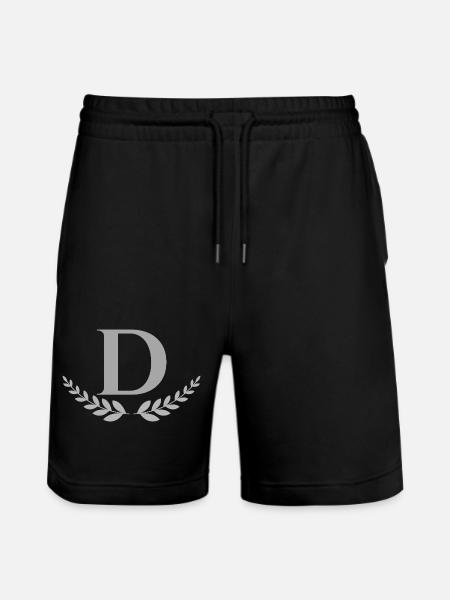D - Stanley/Stella Trainer Unisex Organic Jogging Shorts - black