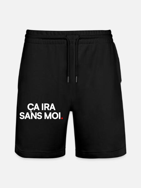 Ça ira sans moi - Short de jogging bio TRAINER Stanley/Stella unisexe - noir