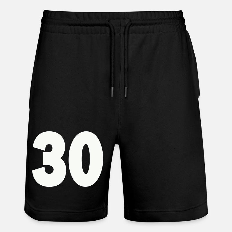 30- - Stanley/Stella Unisex Bio Joggingshorts Trainer  - Schwarz