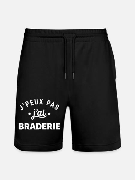 J'peux pas j'ai braderie - Short de jogging bio TRAINER Stanley/Stella unisexe - noir