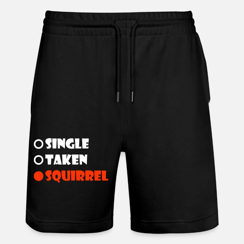 Écureuil Pris à l’Unité - Short de jogging bio TRAINER Stanley/Stella unisexe - noir