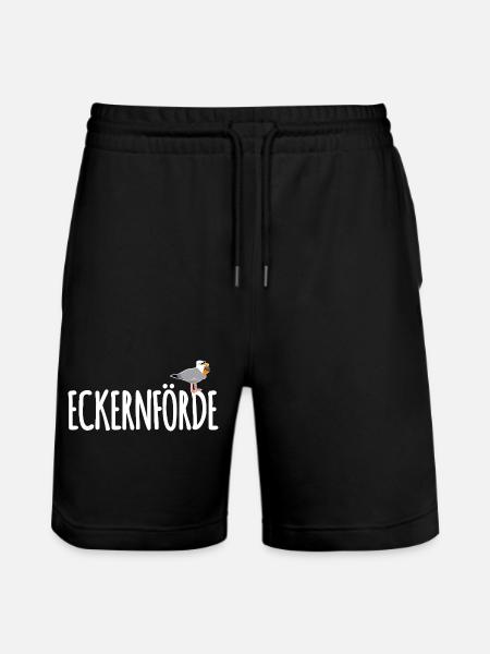 Eckernförde Möwe Ostsee - Stanley/Stella Unisex Bio Joggingshorts Trainer - Schwarz