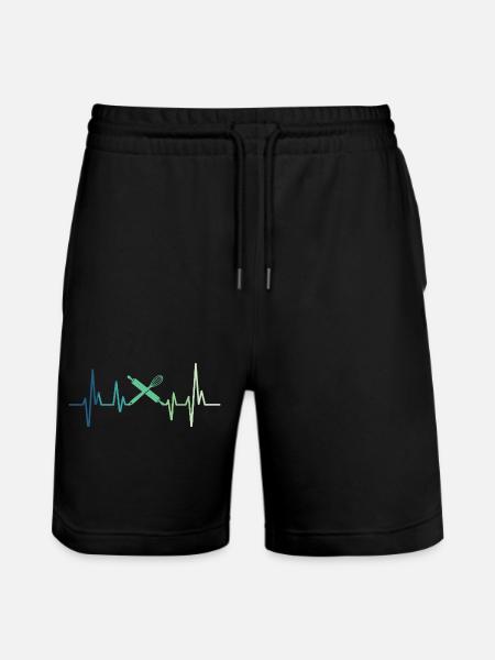 Bakery Heartbeat Baker - Stanley/Stella Trainer Unisex Organic Jogging Shorts - black