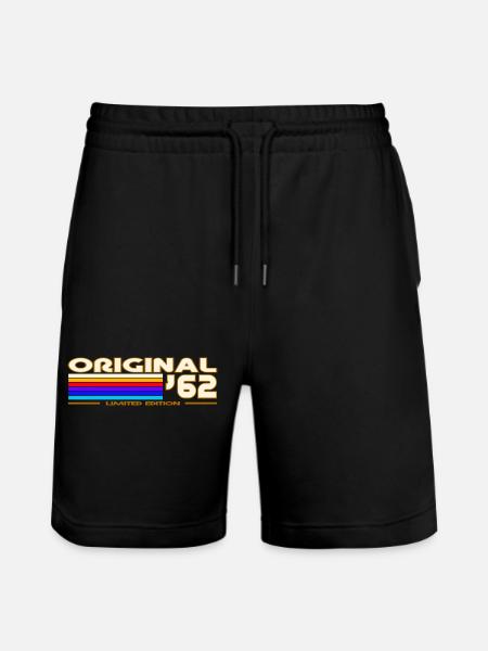 1962 - Stanley/Stella Trainer Unisex Organic Jogging Shorts - black