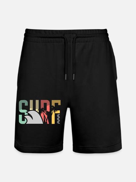 Surf Surfen Surfer - Short de jogging bio TRAINER Stanley/Stella unisexe - noir