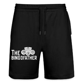 Bingo Player The Bingofather Bingo - Stanley/Stella Trainer Unisex Organic Jogging Shorts - black - Front - Nik (191cm) & Marisol (170cm)