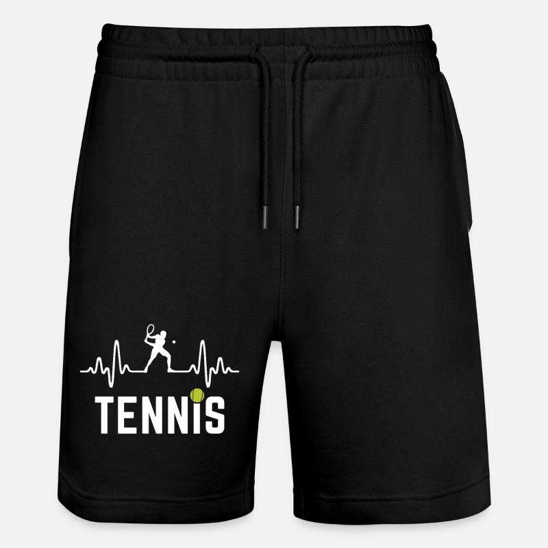 Joueur de tennis Heartbeat - Short de jogging bio TRAINER Stanley/Stella unisexe - noir
