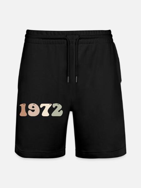 1972 - Stanley/Stella Trainer Unisex Organic Jogging Shorts - black