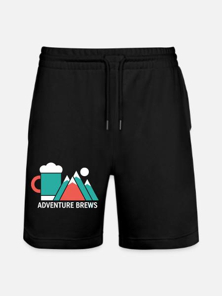 Adventure Brews Wandern Bier - Stanley/Stella Unisex Bio Joggingshorts Trainer - Schwarz