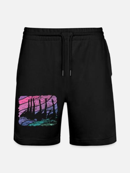 Artistic Swim Team Synchronized Swimming - Stanley/Stella Trainer Unisex Organic Jogging Shorts - black