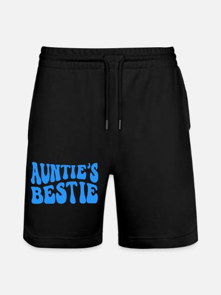 Auntie's Bestie, Nichte, Neffe Geschenkidee  - Stanley/Stella Unisex Bio Joggingshorts Trainer  - Schwarz