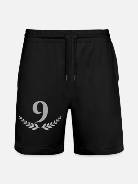 9 - Stanley/Stella Trainer Unisex Organic Jogging Shorts - black