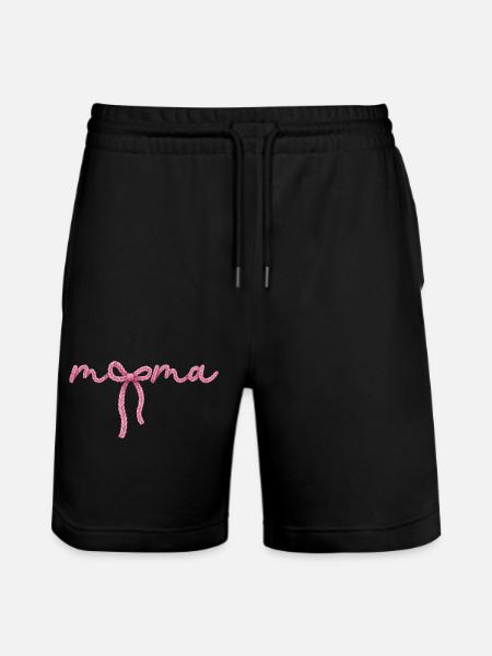 Mom Bow - Stanley/Stella Trainer Unisex Organic Jogging Shorts - black