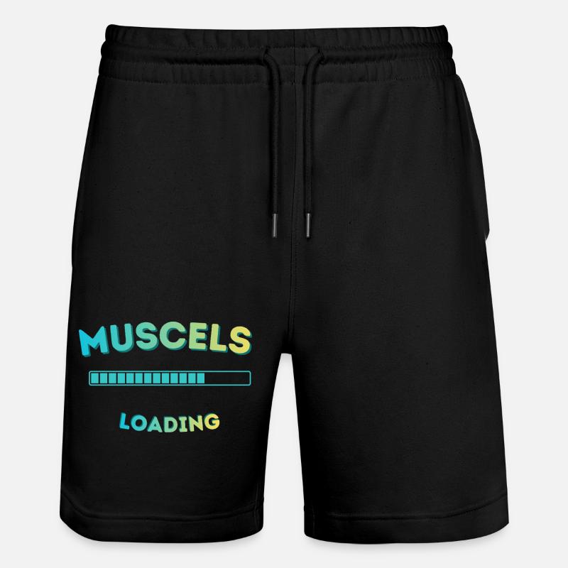 Graphique de barres de charge musculaire - Short de jogging bio TRAINER Stanley/Stella unisexe - noir