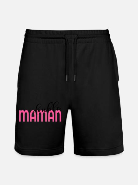 Mutter von zwei Kindern - Stanley/Stella Unisex Bio Joggingshorts Trainer - Schwarz