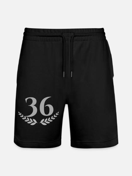 36 - Short de jogging bio TRAINER Stanley/Stella unisexe - noir
