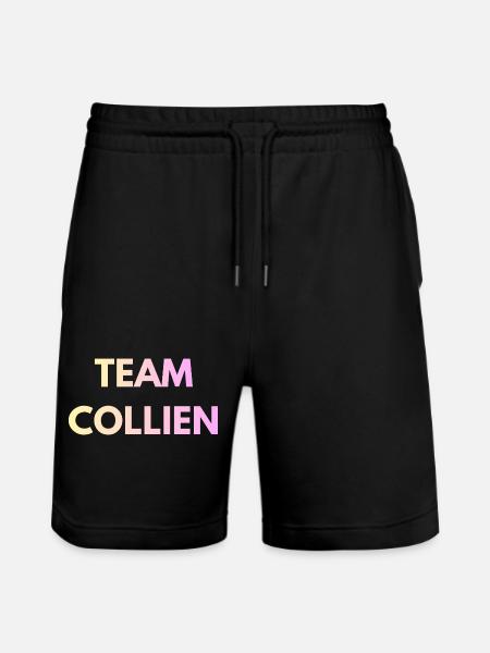 Team Collien Gradient Text - Stanley/Stella Trainer Unisex Organic Jogging Shorts - black