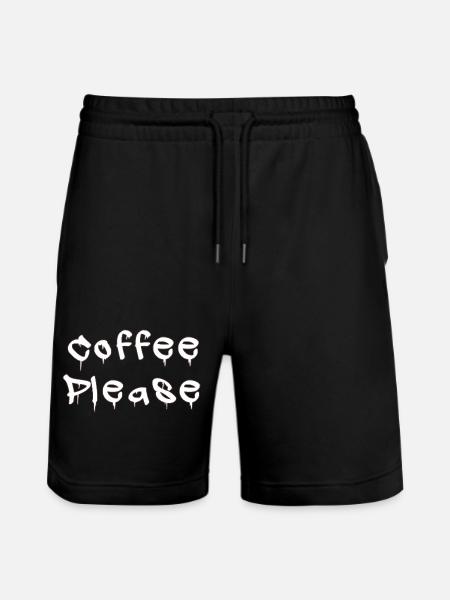 COFFEE_PLEASE - Short de jogging bio TRAINER Stanley/Stella unisexe - noir