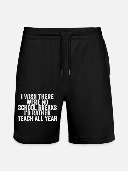 Passion Teaching: School all year round - Stanley/Stella Trainer Unisex Organic Jogging Shorts - black