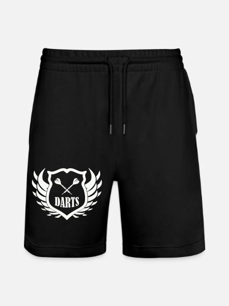 darts_shield - Short de jogging bio TRAINER Stanley/Stella unisexe - noir
