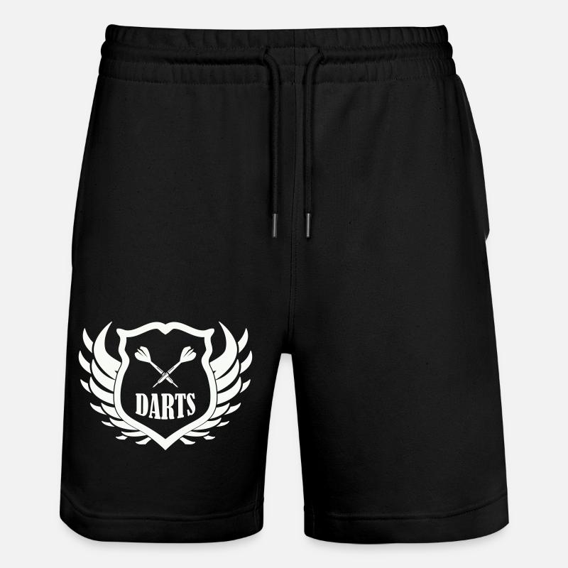 darts_shield - Short de jogging bio TRAINER Stanley/Stella unisexe - noir