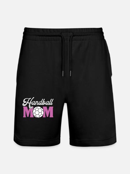 handball mom - Stanley/Stella Unisex Bio Joggingshorts Trainer  - Schwarz