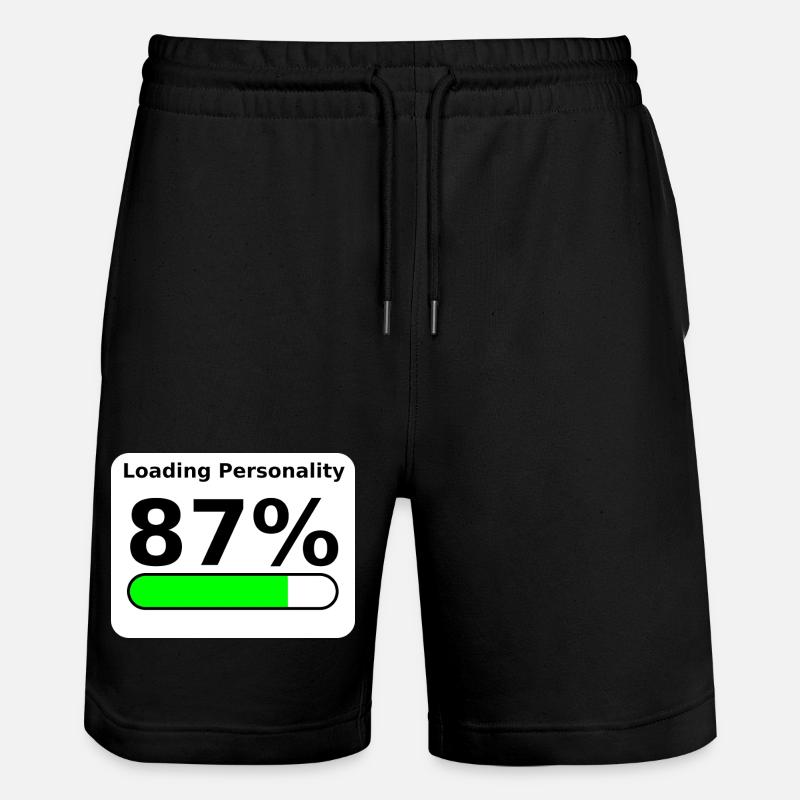 Loading Personality 87% – Nerdy Statement Tee - Stanley/Stella Unisex Bio Joggingshorts Trainer  - Schwarz