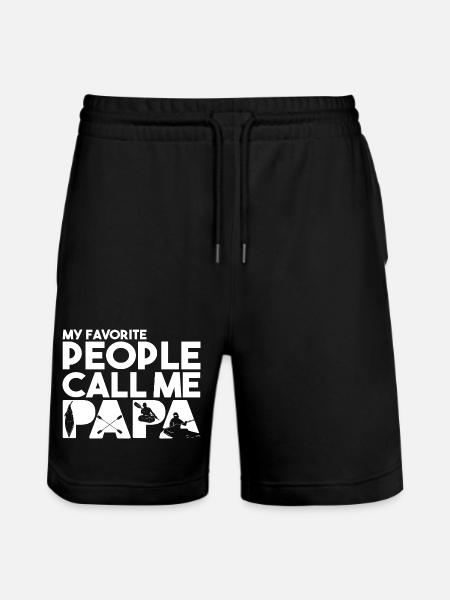 Evolution Of Man Kayaking - Stanley/Stella Trainer Unisex Organic Jogging Shorts - black