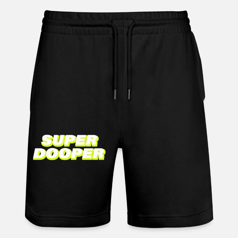 SUPER DOOPER - Short de jogging bio TRAINER Stanley/Stella unisexe - noir