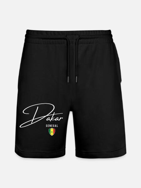 Dakar Senegal, elegant design Dakar - Stanley/Stella Trainer Unisex Organic Jogging Shorts - black