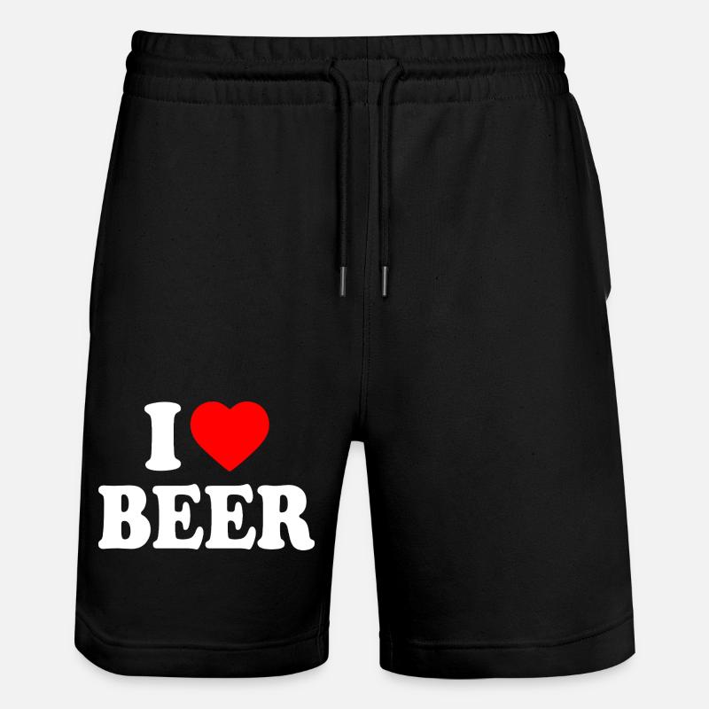 J’adore la bière - Short de jogging bio TRAINER Stanley/Stella unisexe - noir
