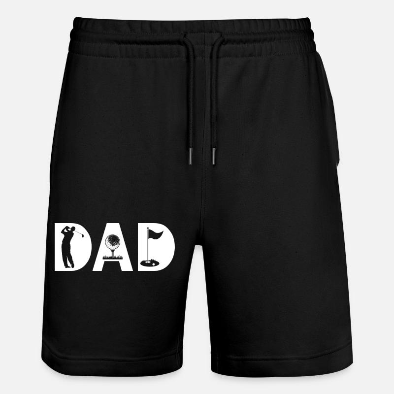  golf dad papa golfer  - Stanley/Stella Unisex Bio Joggingshorts Trainer  - Schwarz