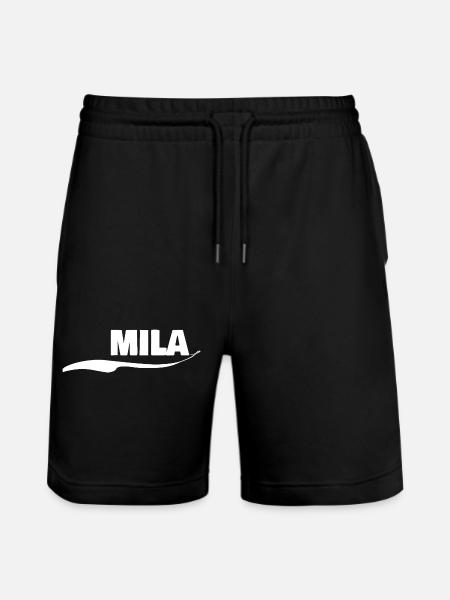 Mila als Geschenk - Stanley/Stella Unisex Bio Joggingshorts Trainer  - Schwarz