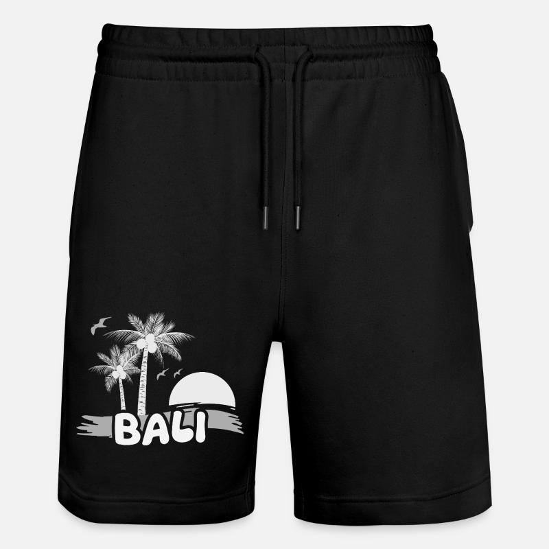 Bali comme jour férié - Short de jogging bio TRAINER Stanley/Stella unisexe - noir