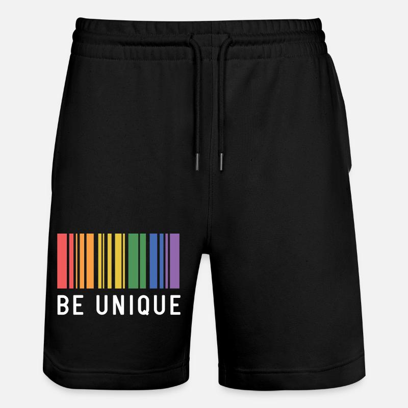 LGBT-Pride-Monat – Sei einzigartig - Stanley/Stella Unisex Bio Joggingshorts Trainer  - Schwarz