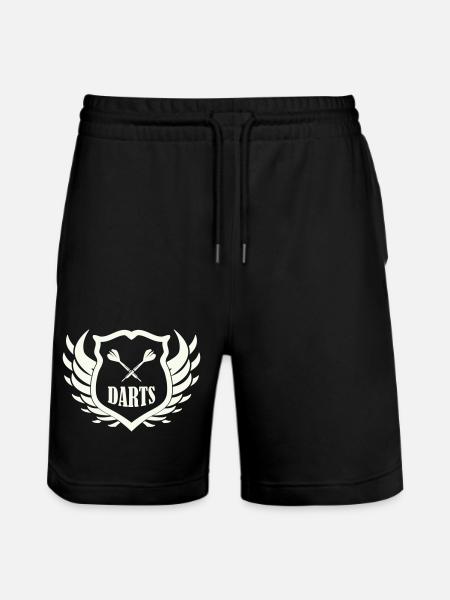 darts_shield - Short de jogging bio TRAINER Stanley/Stella unisexe - noir